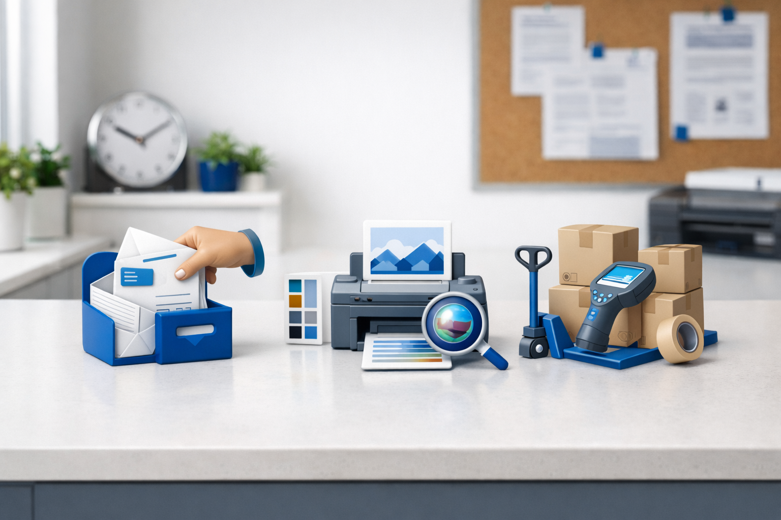 KMR Partners four-step direct mail coordination process diagram